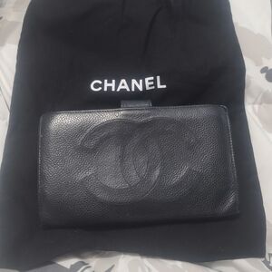 Chanel Black Leather Wallet